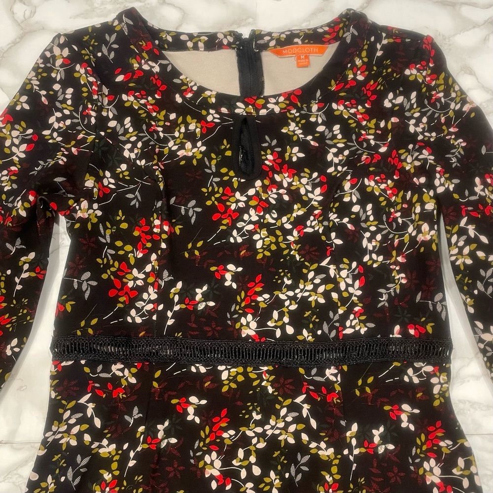 ModCloth Poised For Potential Holly Berry Holiday Dress